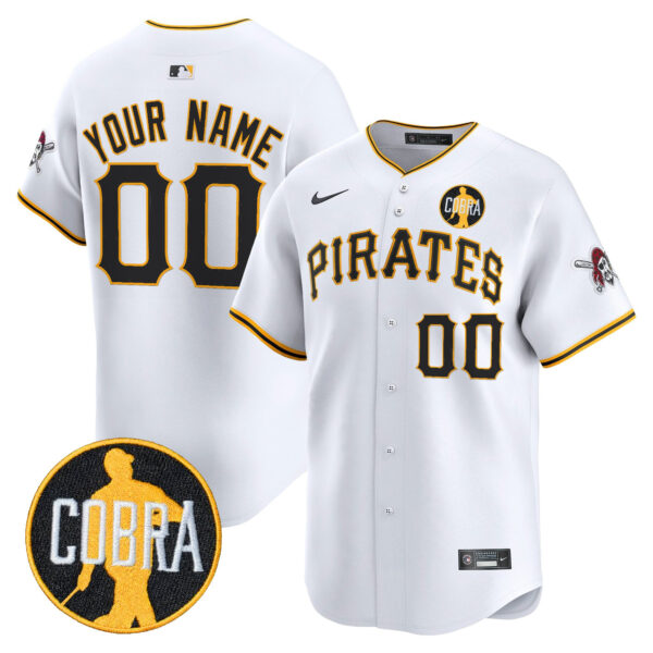 Pittsburgh Pirates 'Dave Parker Cobra Patch' Vapor Premier Limited Custom Jersey - All Stitched - Image 2