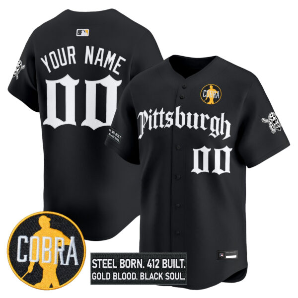 Pittsburgh Pirates 'Dave Parker Cobra Patch' Vapor Premier Limited Custom Jersey - All Stitched - Image 4