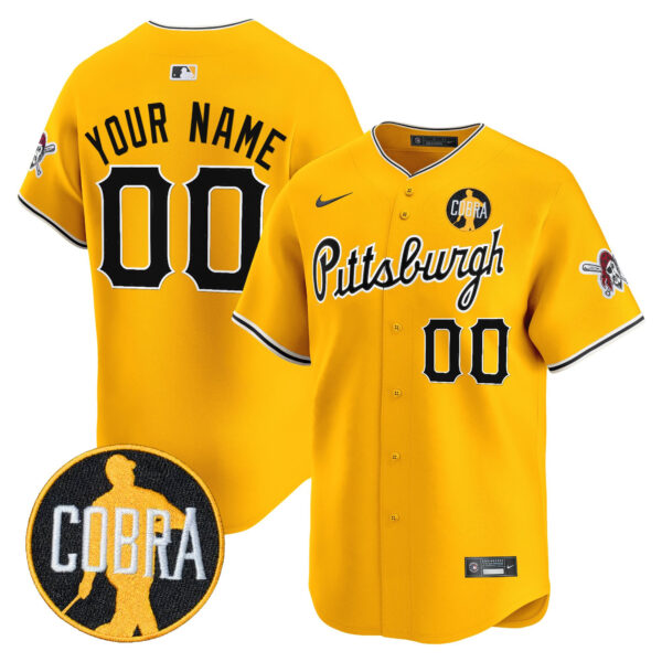 Pittsburgh Pirates 'Dave Parker Cobra Patch' Vapor Premier Limited Custom Jersey - All Stitched - Image 3
