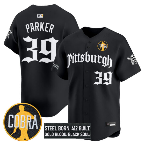 Men's Pittsburgh Pirates 'Dave Parker Cobra Patch' Vapor Premier Limited Jersey - All Stitched - Image 34