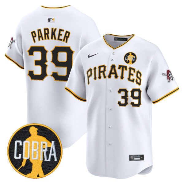 Men's Pittsburgh Pirates 'Dave Parker Cobra Patch' Vapor Premier Limited Jersey - All Stitched - Image 12