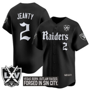 Men's Las Vegas Raiders 'Gothic Sin City Shadows Edition' Vapor Baseball Jersey - All Stitched