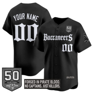 Tampa Bay Buccaneers 'Gothic Pirate Shadows Edition' Vapor Baseball Custom Jersey - All Stitched