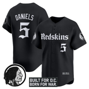 Men's Washington Redskins 'Gothic Capital Edition' Vapor Baseball Jersey - All Stitched