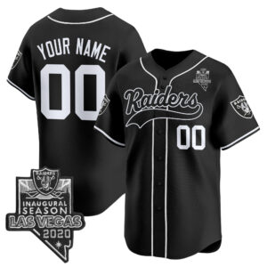 Las Vegas Raiders Vapor Baseball Custom Jersey - All Stitched