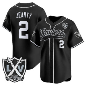 Men's Las Vegas Raiders 65th Anniversary Patch Vapor Baseball Jersey - All Stitched