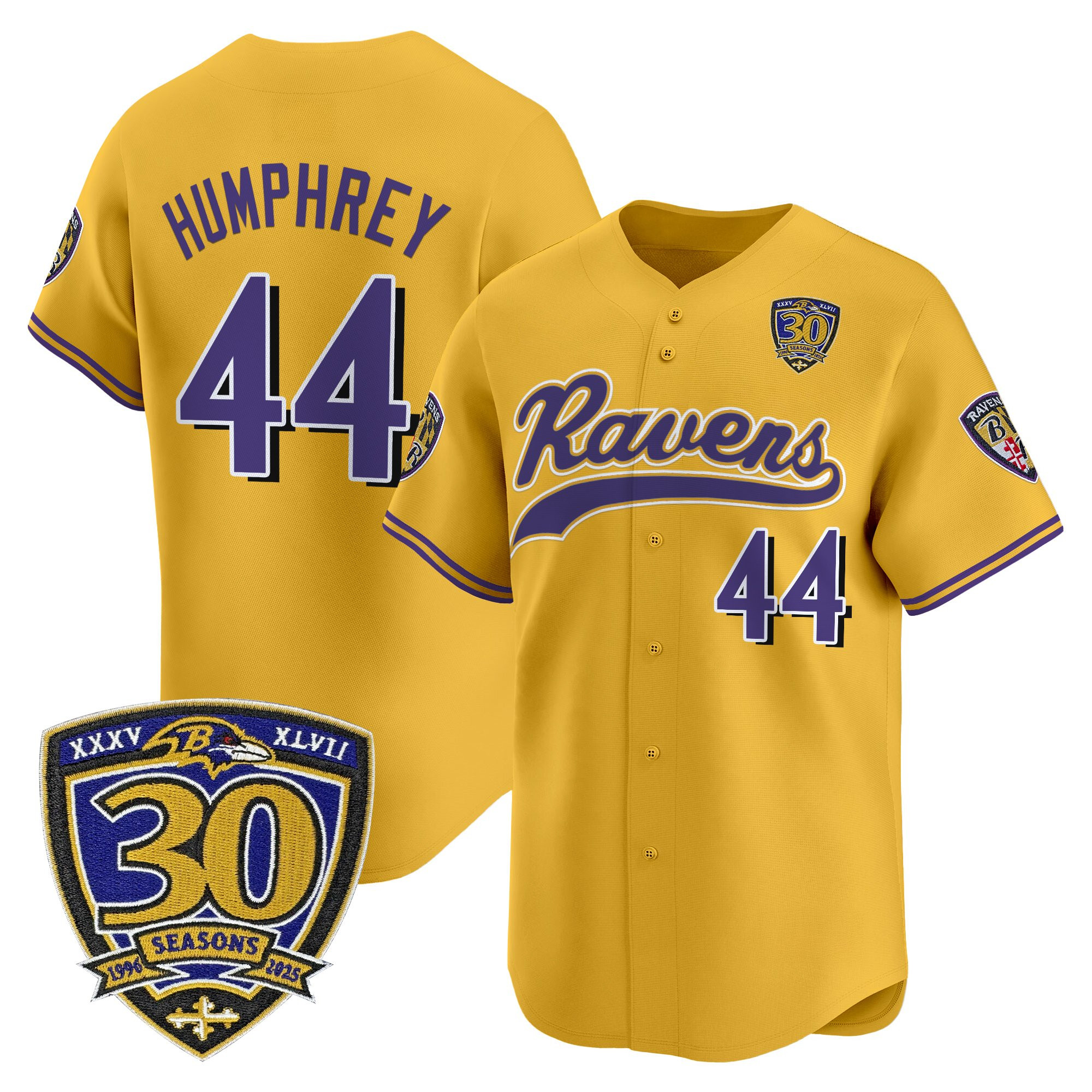 Men's Baltimore Ravens 2025 Vapor Baseball Jersey - 30th Anniversary Patch - All Stitched - Image 36