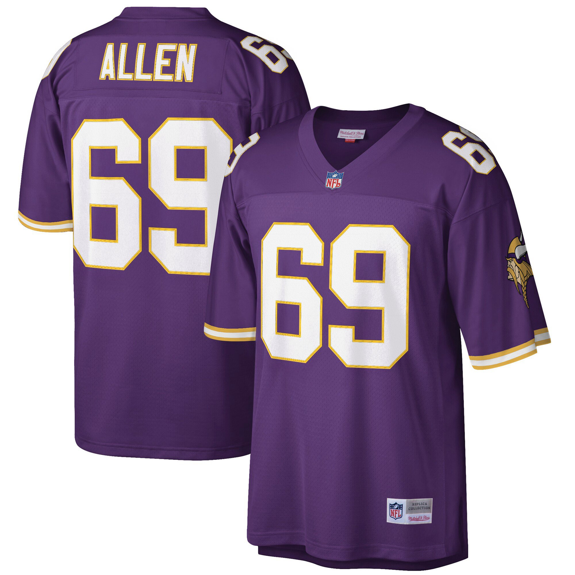 Men's Minnesota Vikings Throwback Player Jersey - All Stitched - Image 17