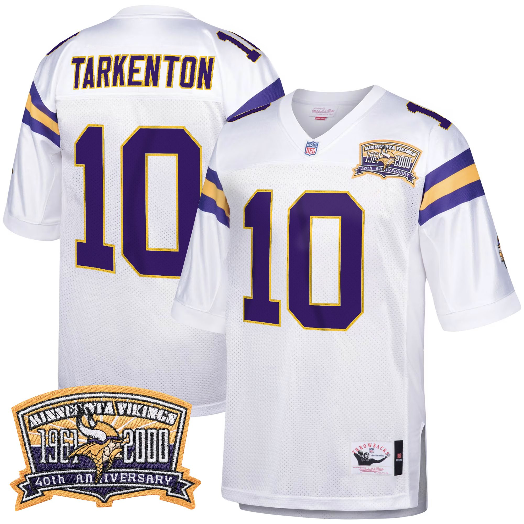 Men's Minnesota Vikings Throwback Player Jersey - All Stitched - Image 11
