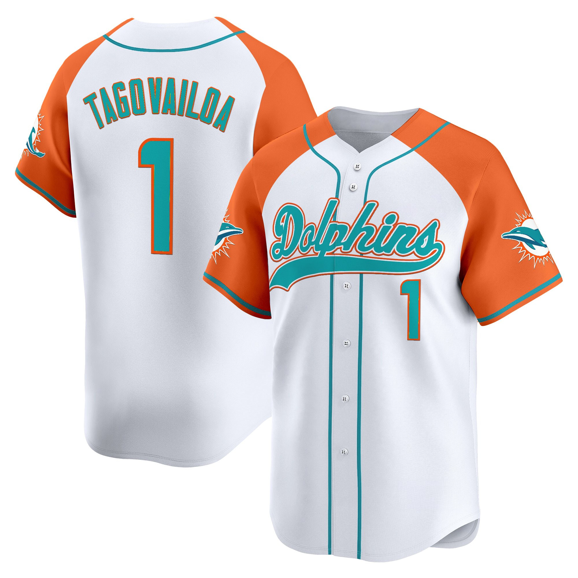 Men's Miami Dolphins 2025 Vapor Baseball Jersey - All Stitched - Image 51