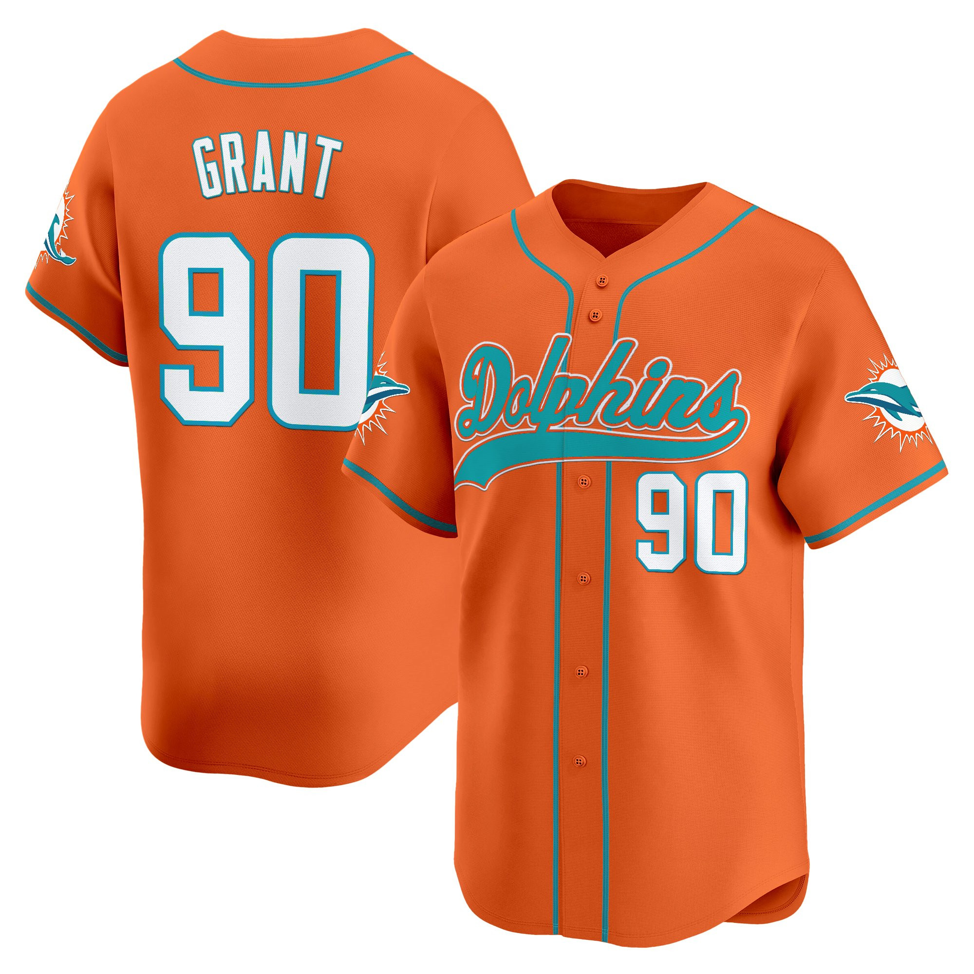 Men's Miami Dolphins 2025 Vapor Baseball Jersey - All Stitched - Image 38