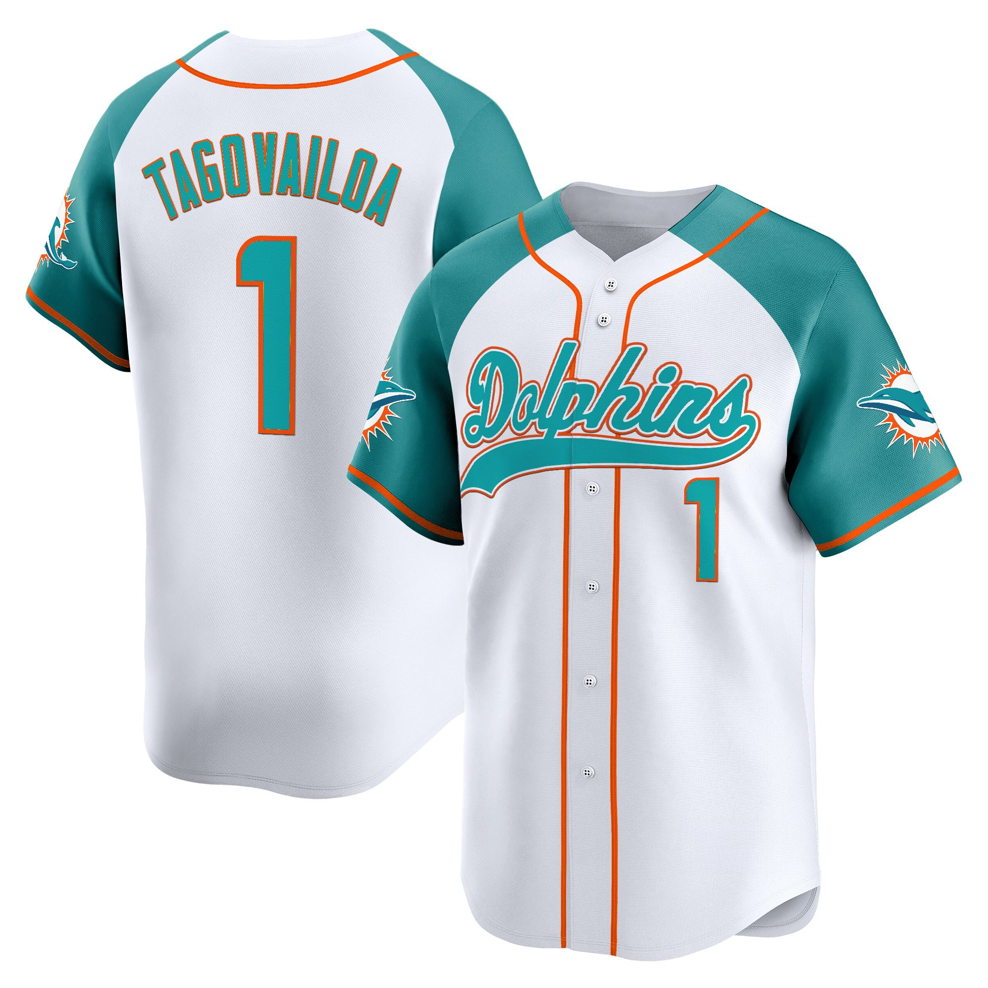 Men's Miami Dolphins 2025 Vapor Baseball Jersey - All Stitched - Image 41