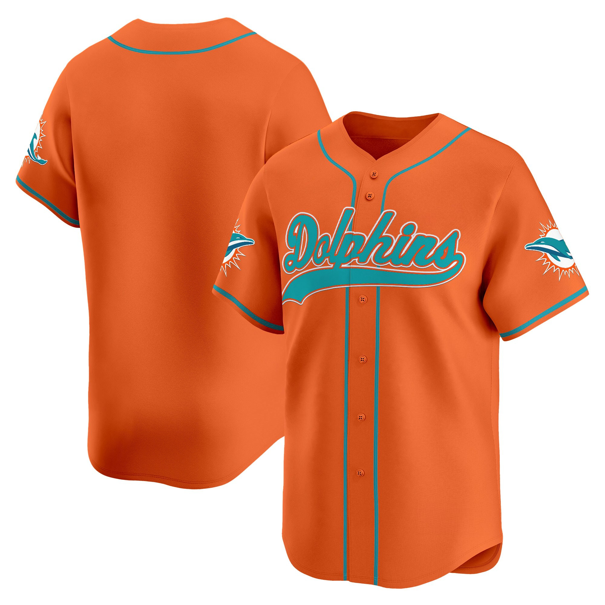 Men's Miami Dolphins 2025 Vapor Baseball Jersey - All Stitched - Image 40