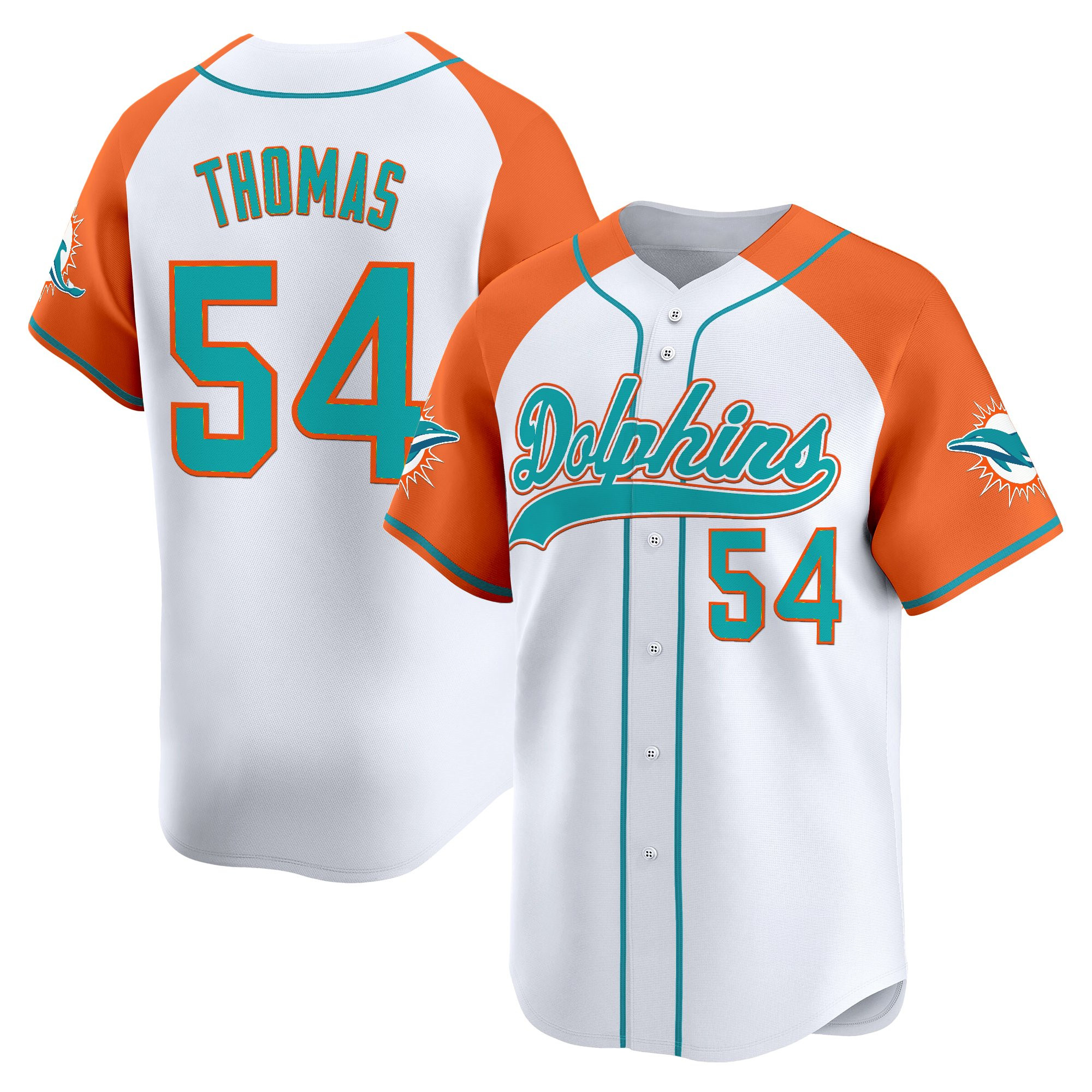 Men's Miami Dolphins 2025 Vapor Baseball Jersey - All Stitched - Image 56
