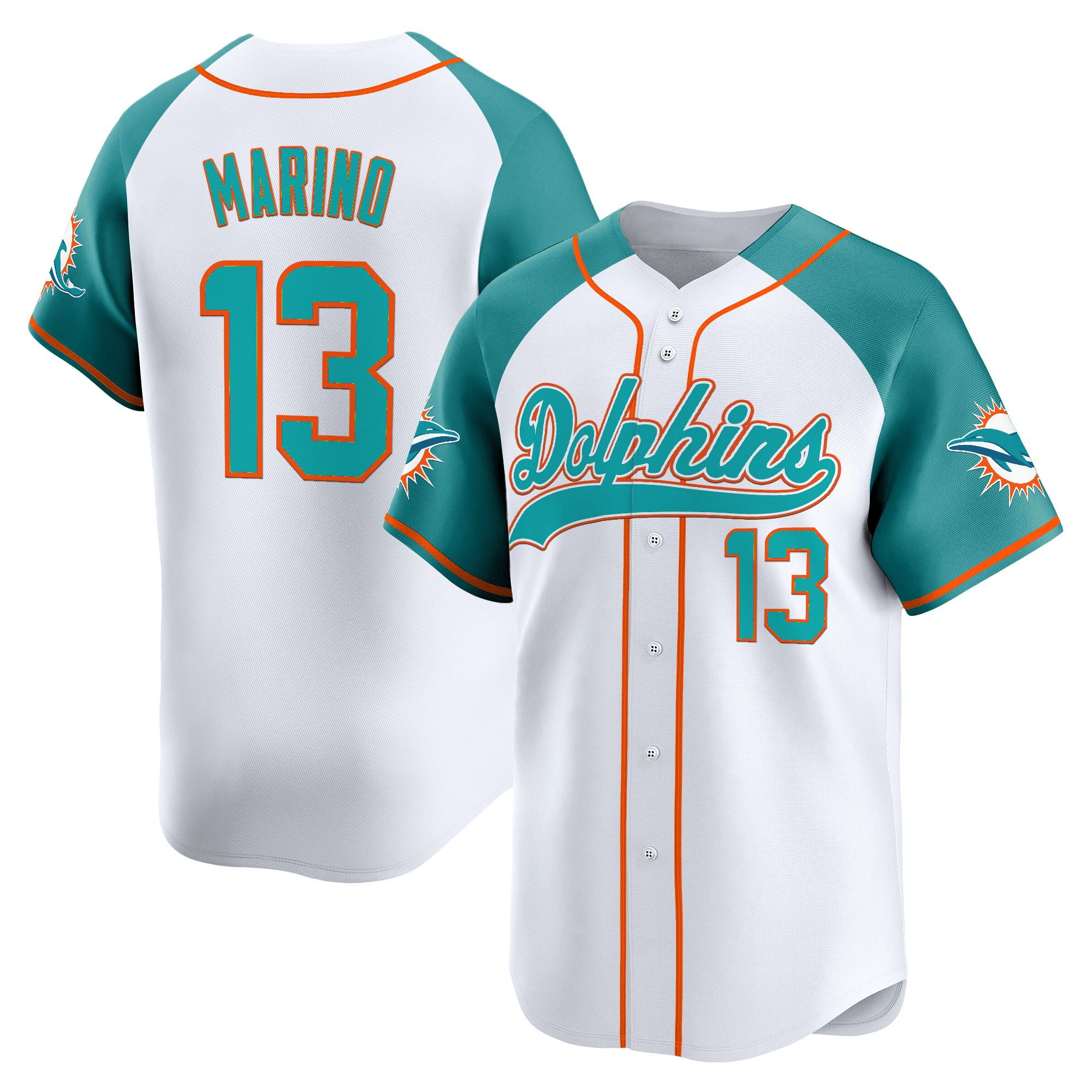 Men's Miami Dolphins 2025 Vapor Baseball Jersey - All Stitched - Image 45