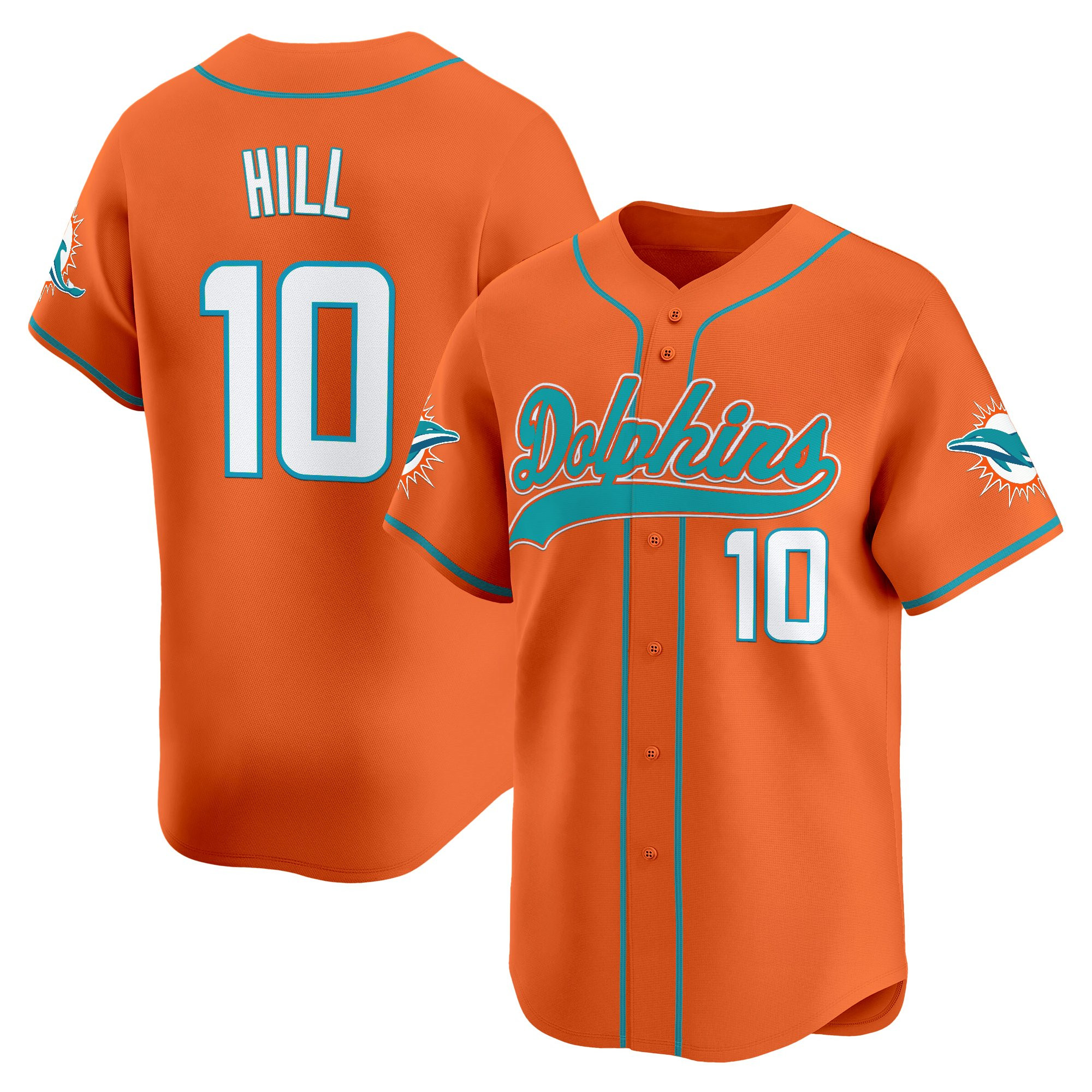 Men's Miami Dolphins 2025 Vapor Baseball Jersey - All Stitched - Image 34