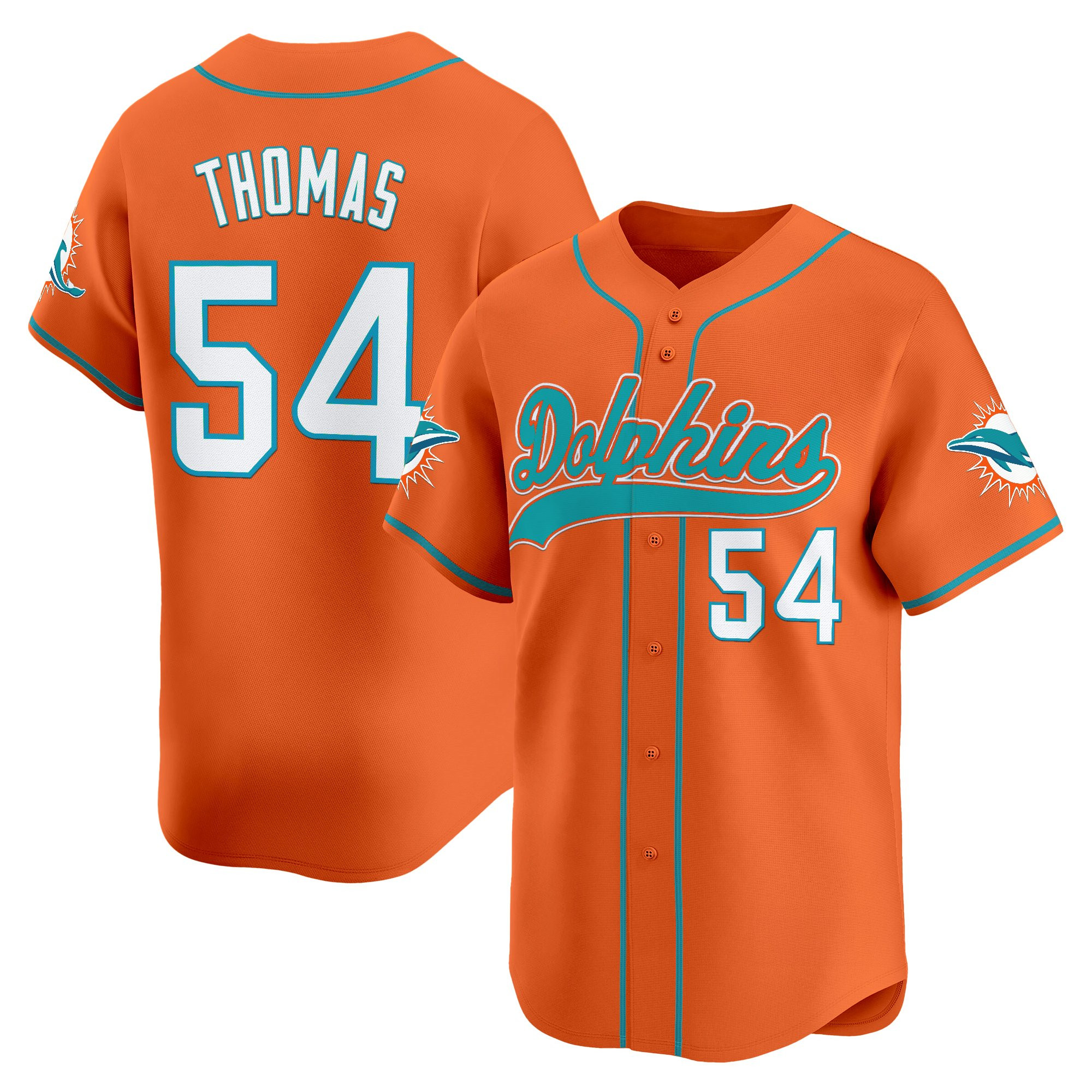 Men's Miami Dolphins 2025 Vapor Baseball Jersey - All Stitched - Image 36