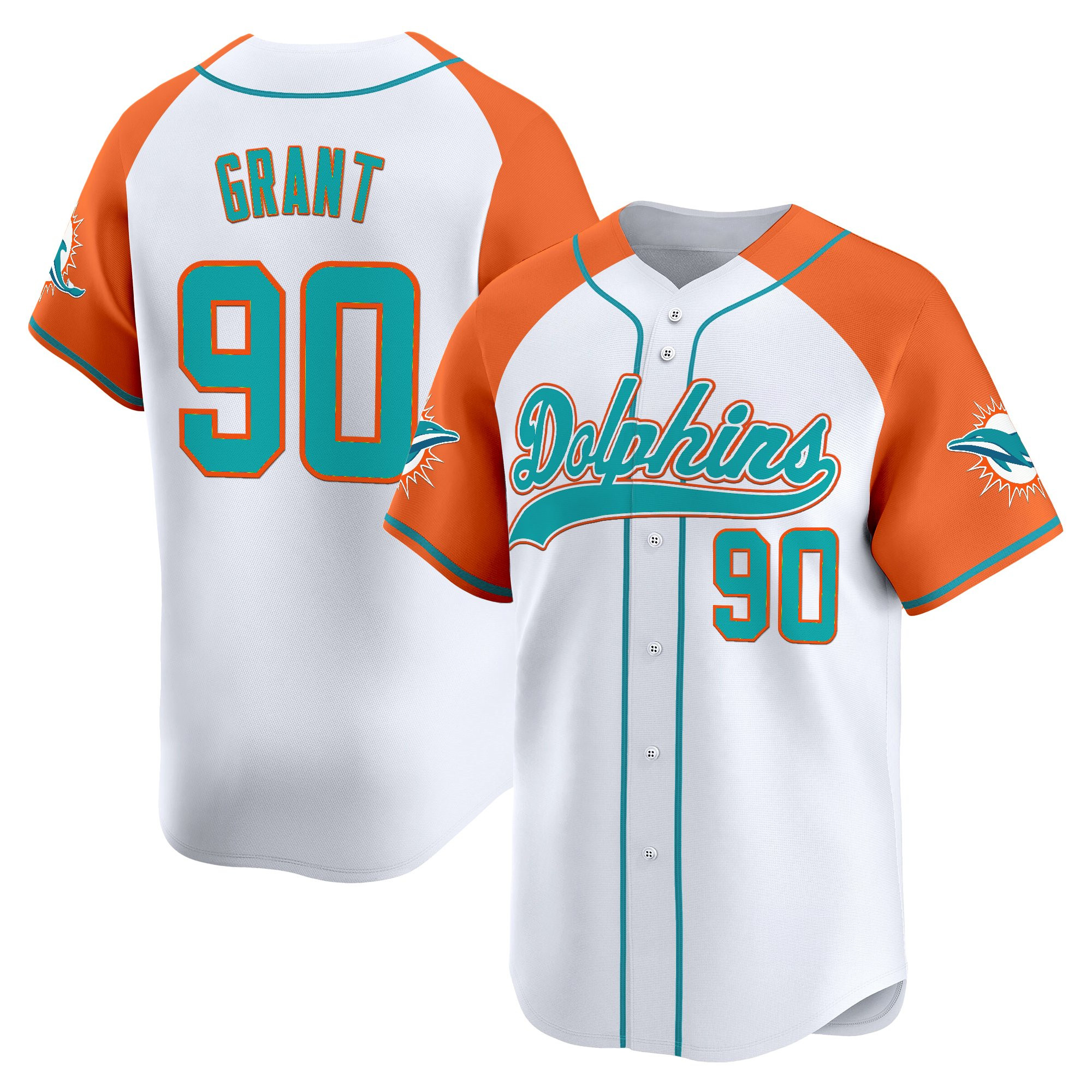 Men's Miami Dolphins 2025 Vapor Baseball Jersey - All Stitched - Image 58