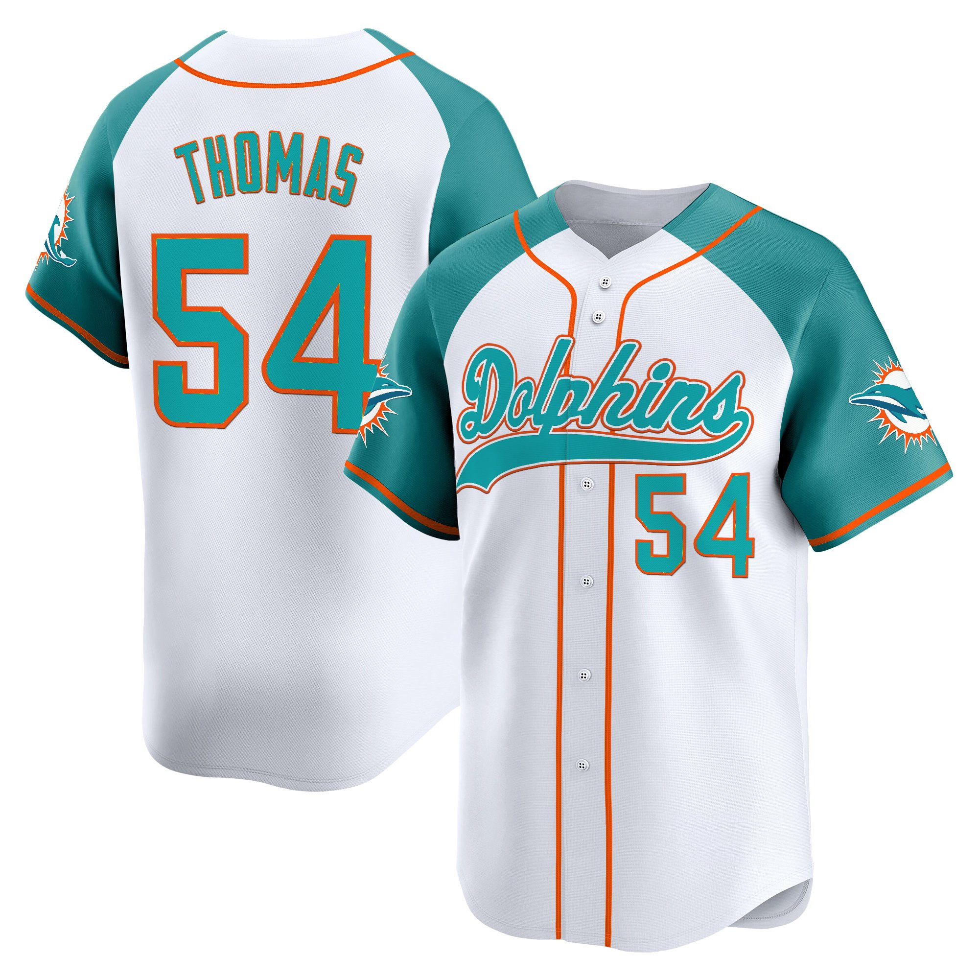 Men's Miami Dolphins 2025 Vapor Baseball Jersey - All Stitched - Image 46