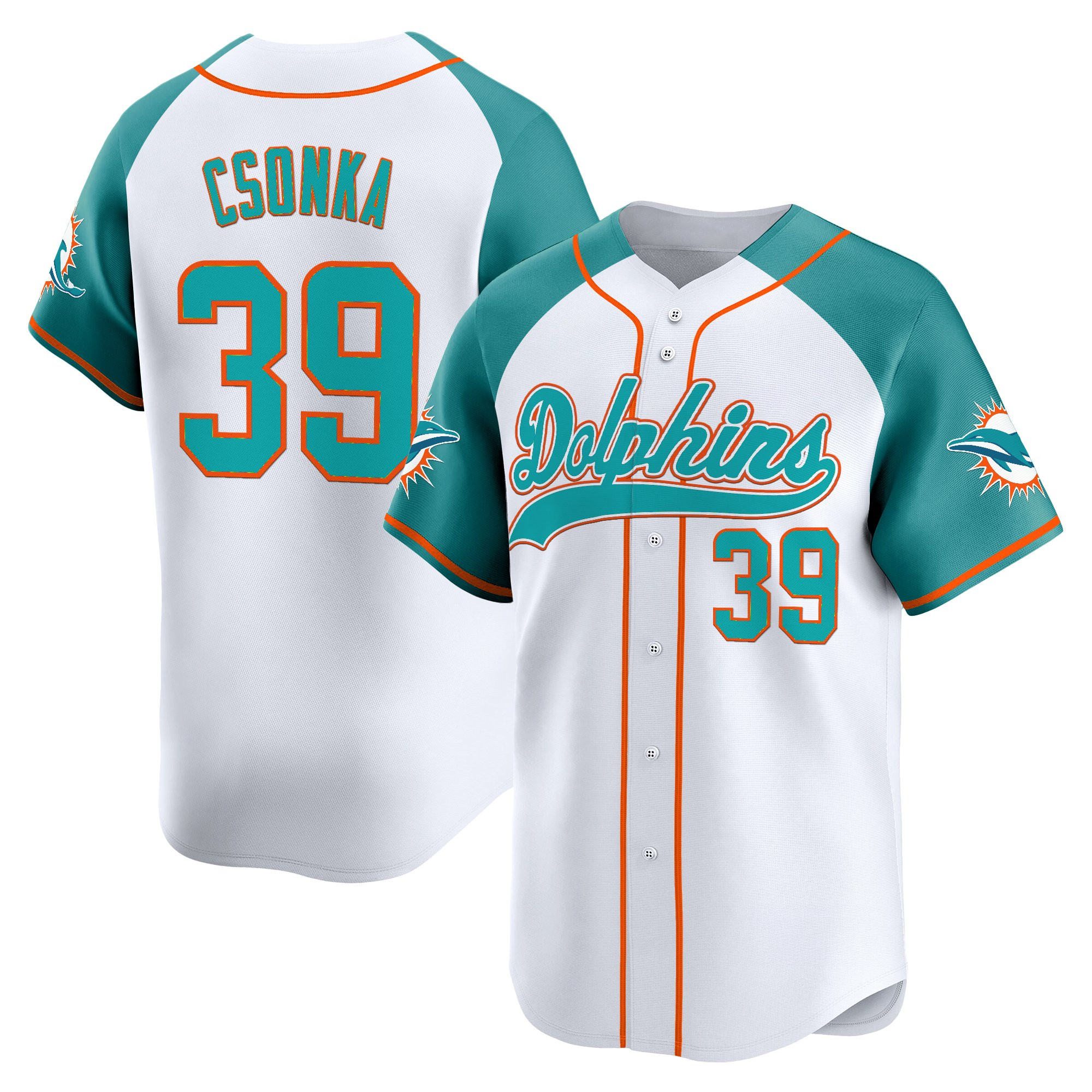 Men's Miami Dolphins 2025 Vapor Baseball Jersey - All Stitched - Image 47