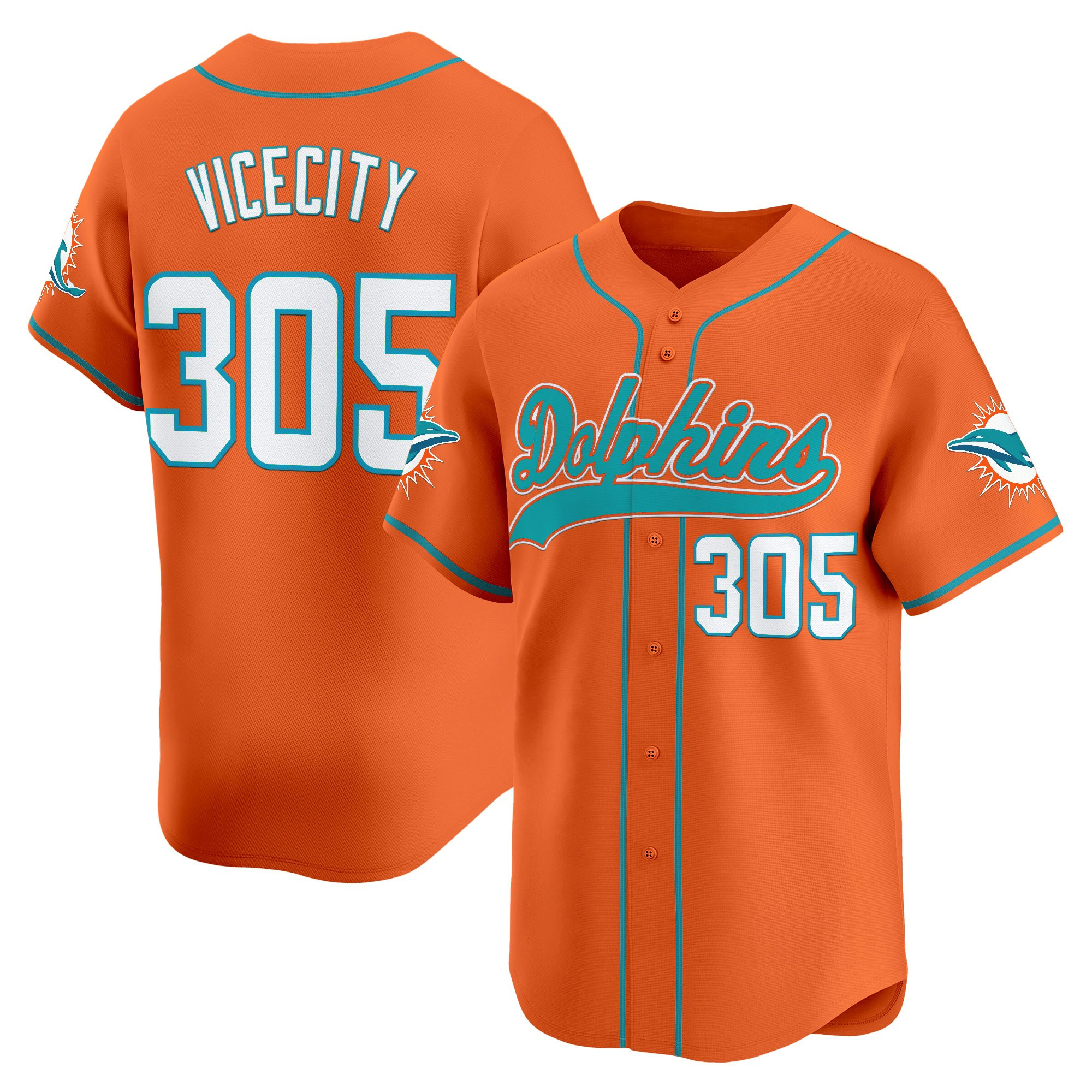 Men's Miami Dolphins 2025 Vapor Baseball Jersey - All Stitched - Image 32
