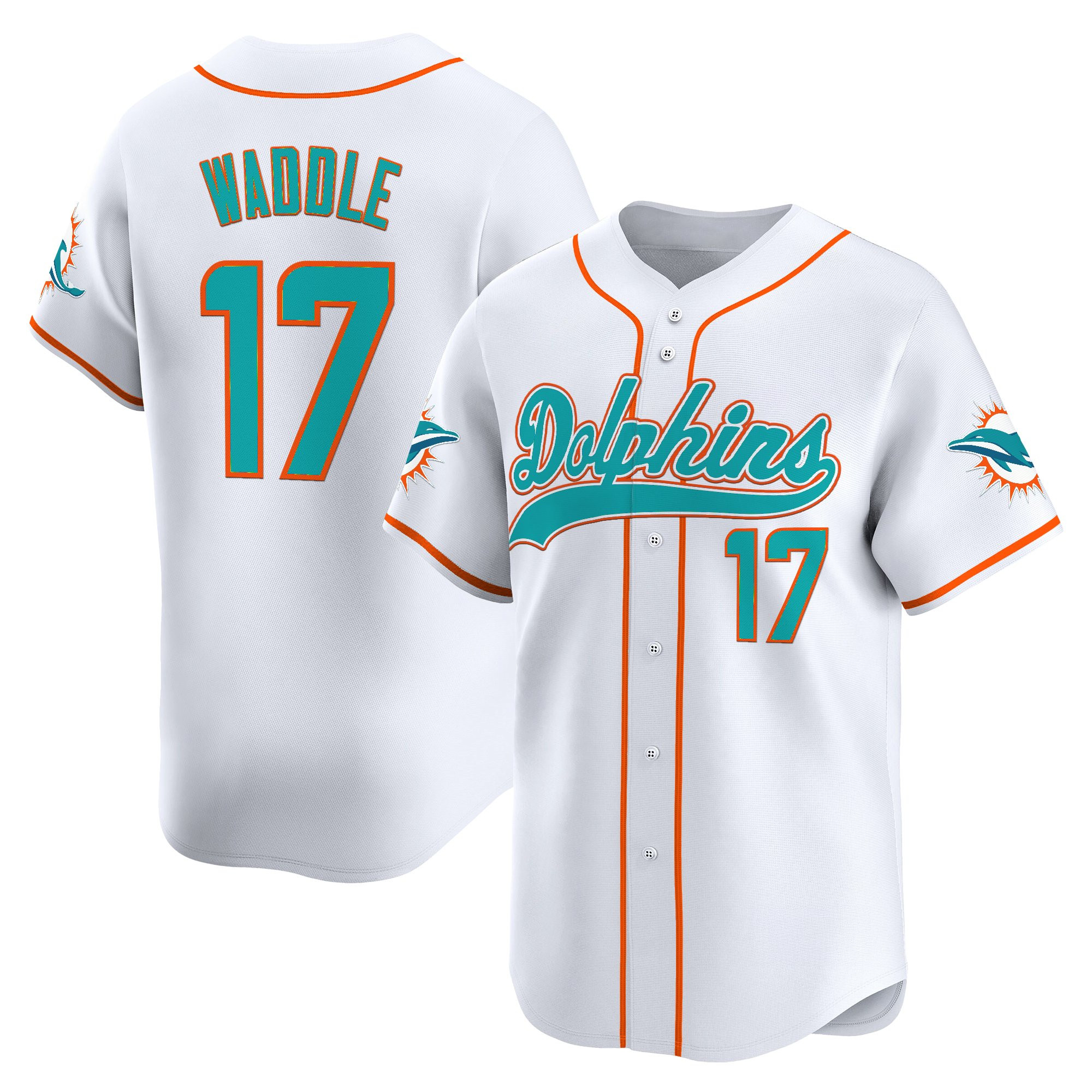 Men's Miami Dolphins 2025 Vapor Baseball Jersey - All Stitched - Image 14