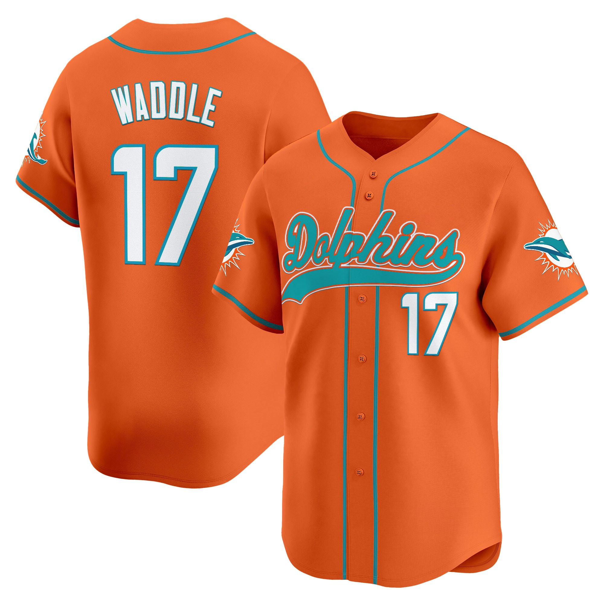 Men's Miami Dolphins 2025 Vapor Baseball Jersey - All Stitched - Image 33
