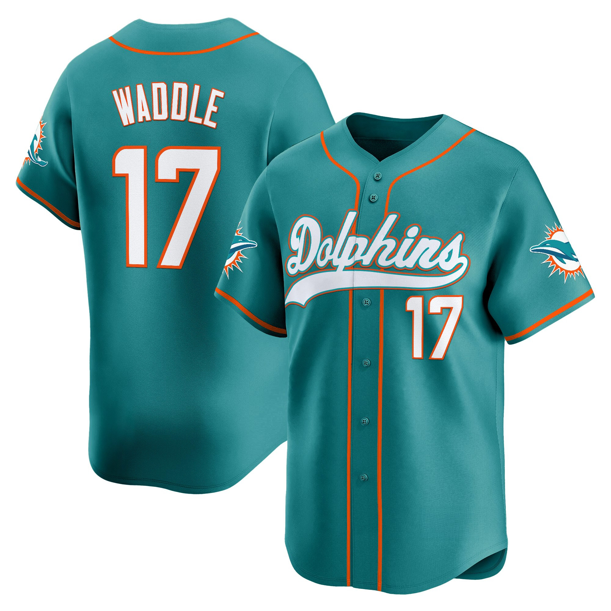 Men's Miami Dolphins 2025 Vapor Baseball Jersey - All Stitched - Image 4