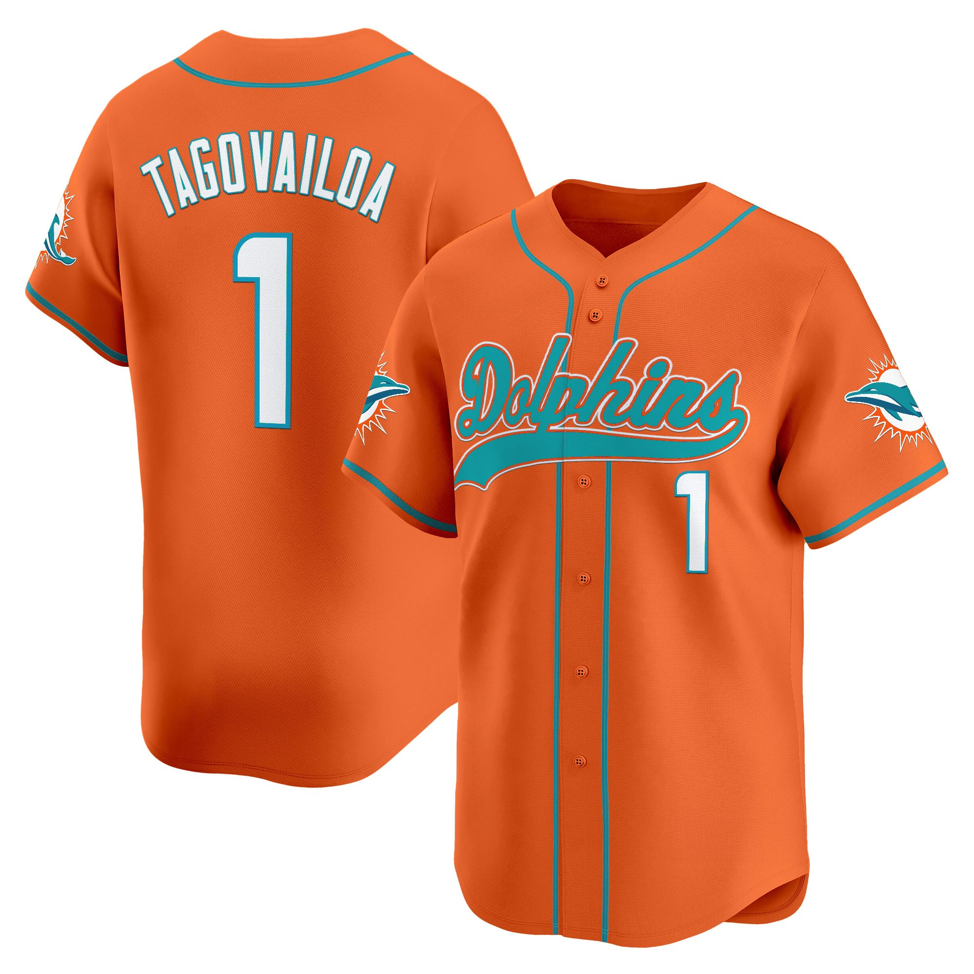 Men's Miami Dolphins 2025 Vapor Baseball Jersey - All Stitched