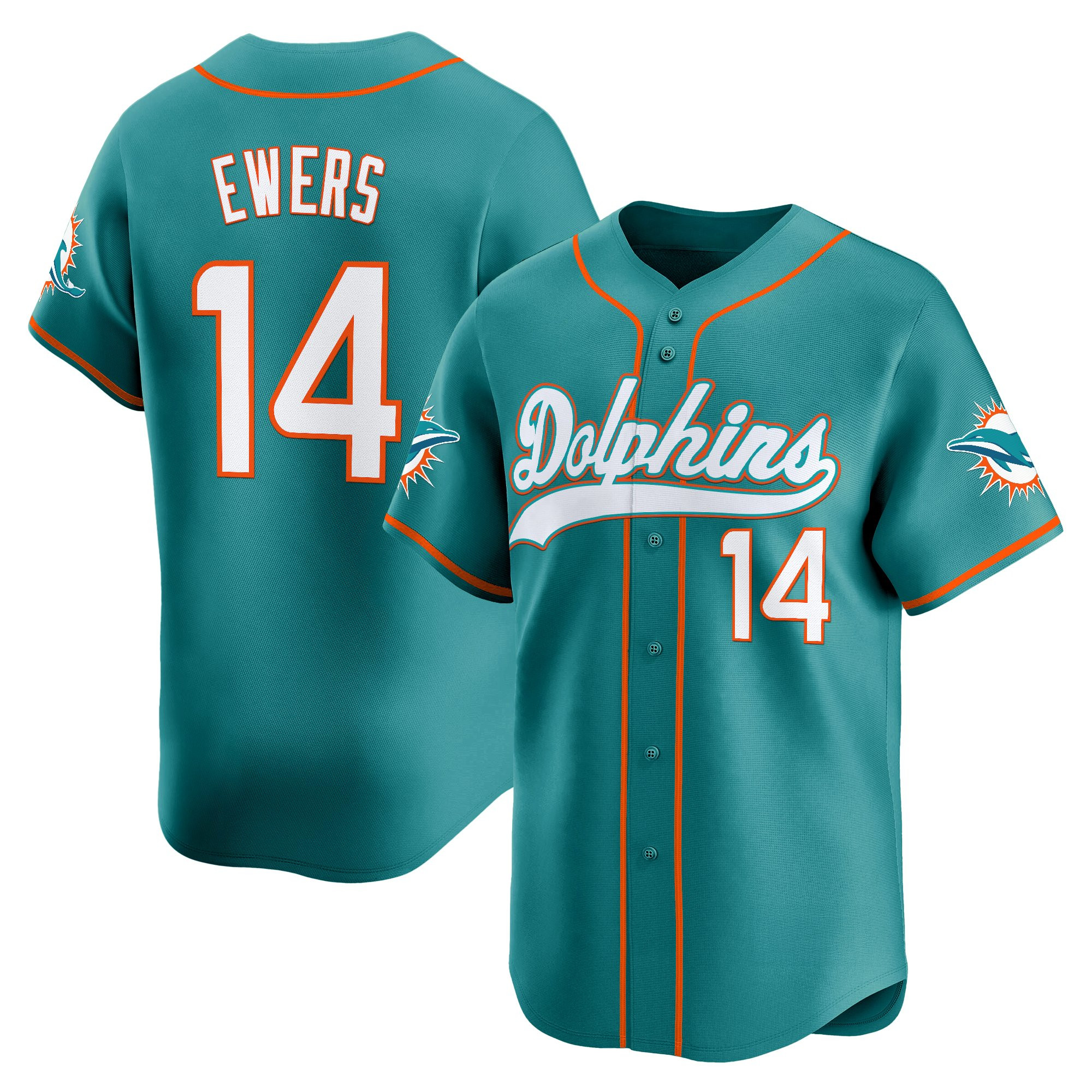 Men's Miami Dolphins 2025 Vapor Baseball Jersey - All Stitched - Image 10
