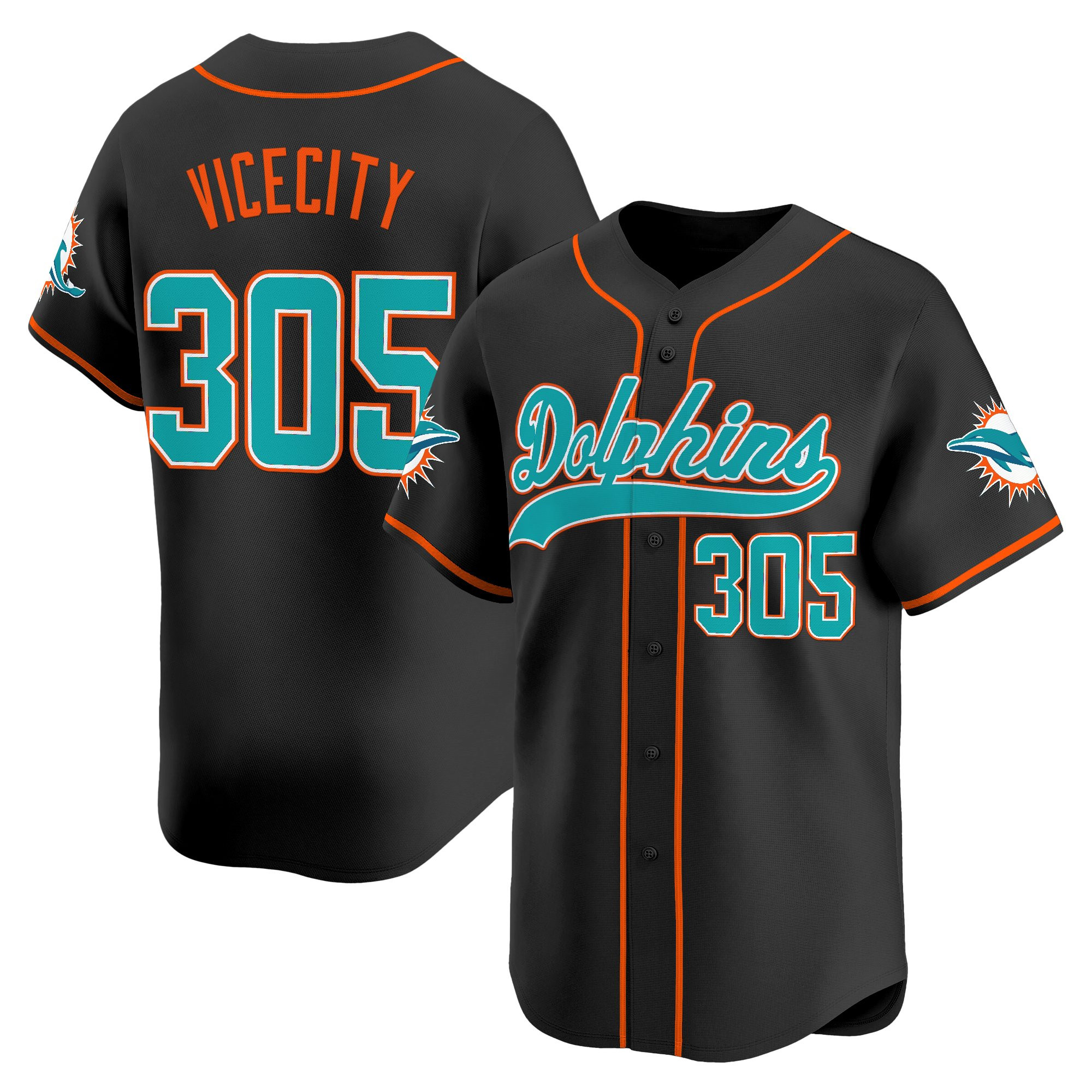 Men's Miami Dolphins 2025 Vapor Baseball Jersey - All Stitched - Image 23