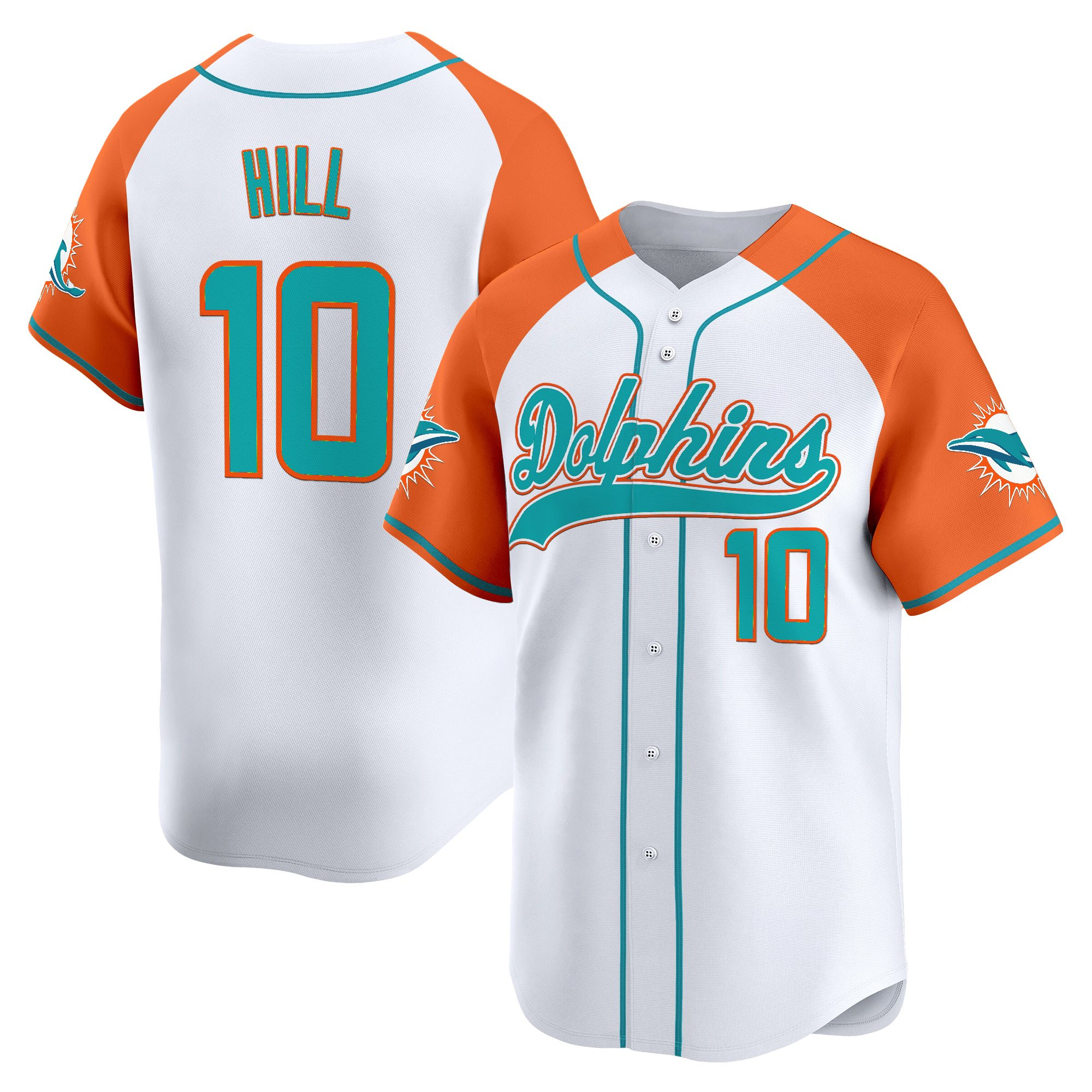 Men's Miami Dolphins 2025 Vapor Baseball Jersey - All Stitched - Image 54