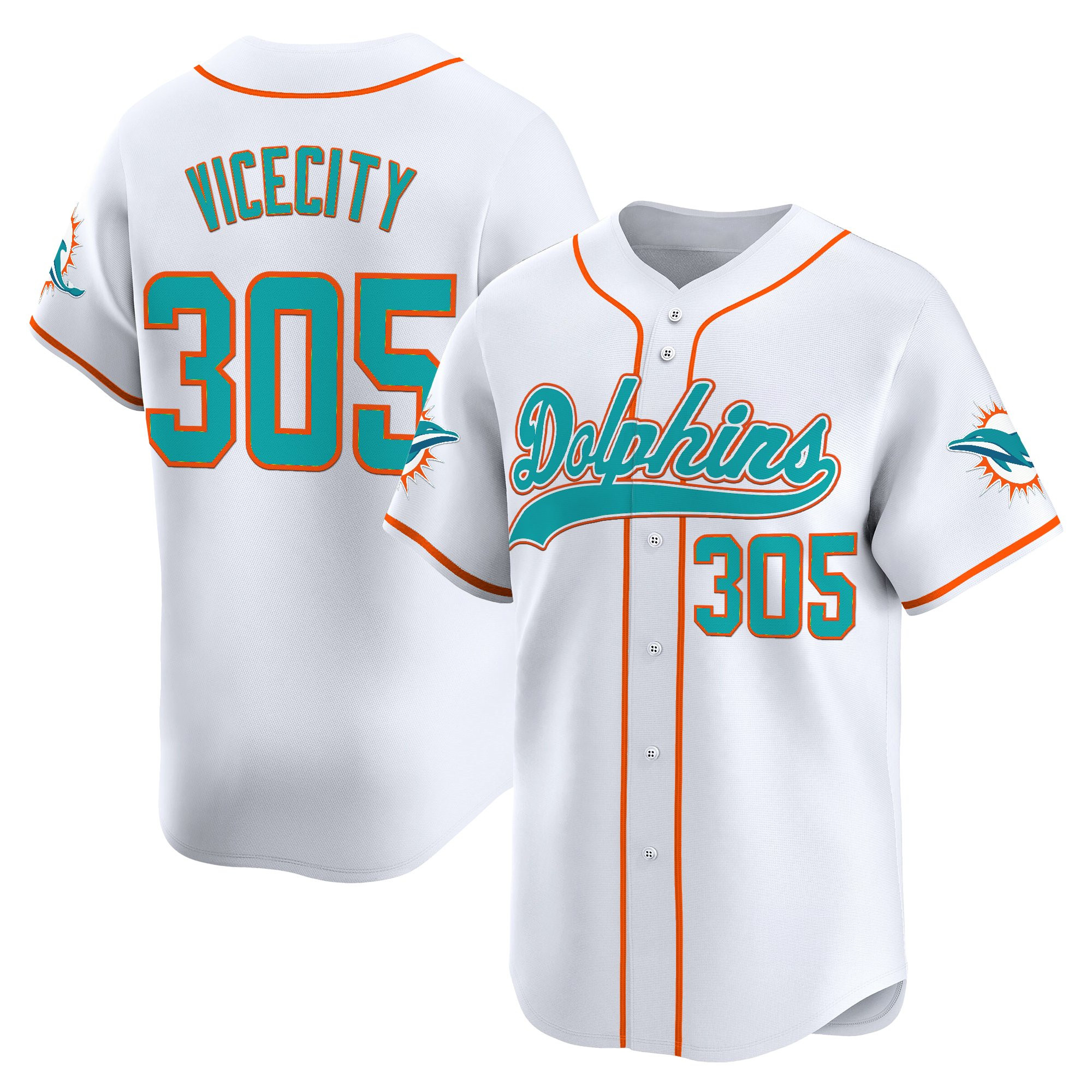 Men's Miami Dolphins 2025 Vapor Baseball Jersey - All Stitched - Image 13