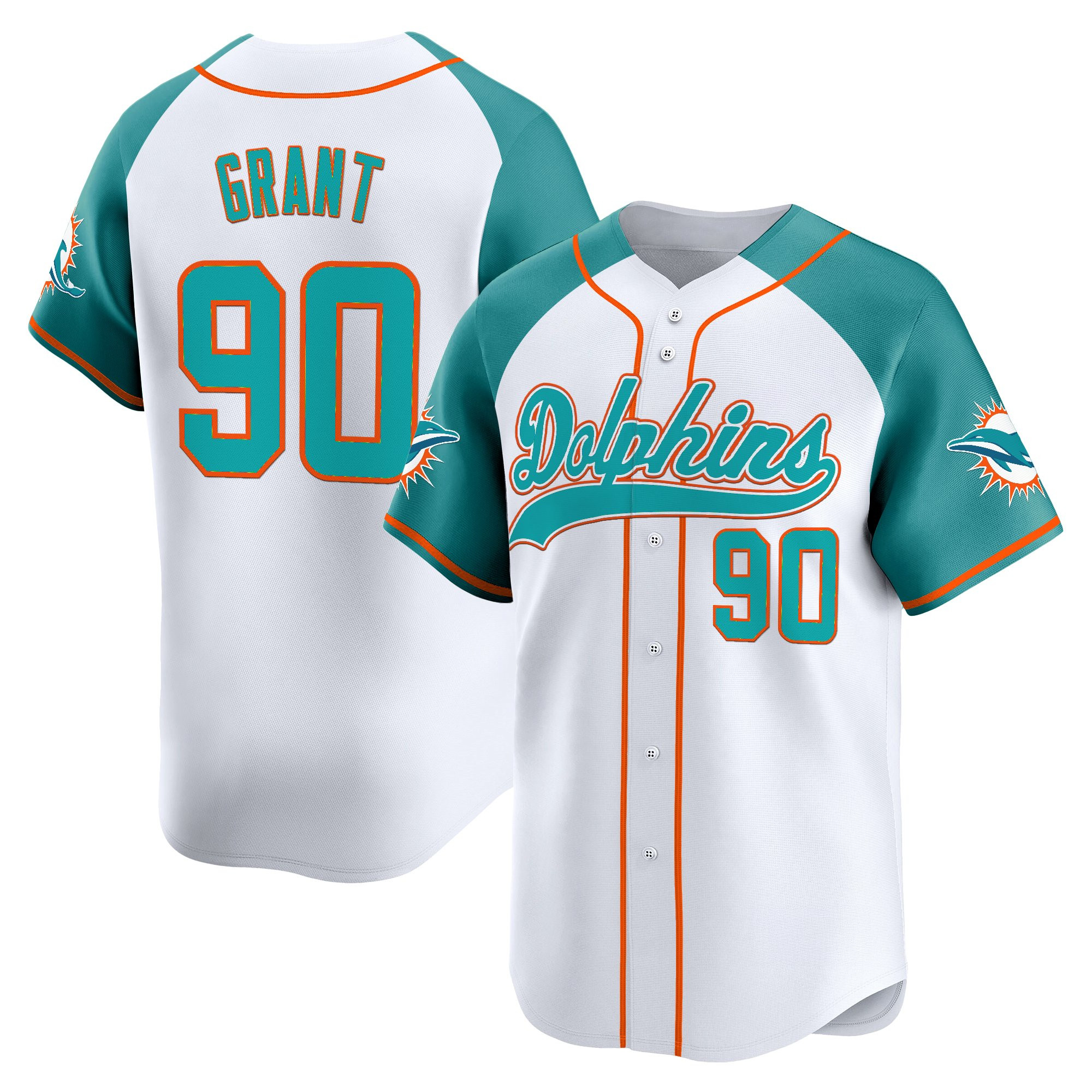 Men's Miami Dolphins 2025 Vapor Baseball Jersey - All Stitched - Image 48