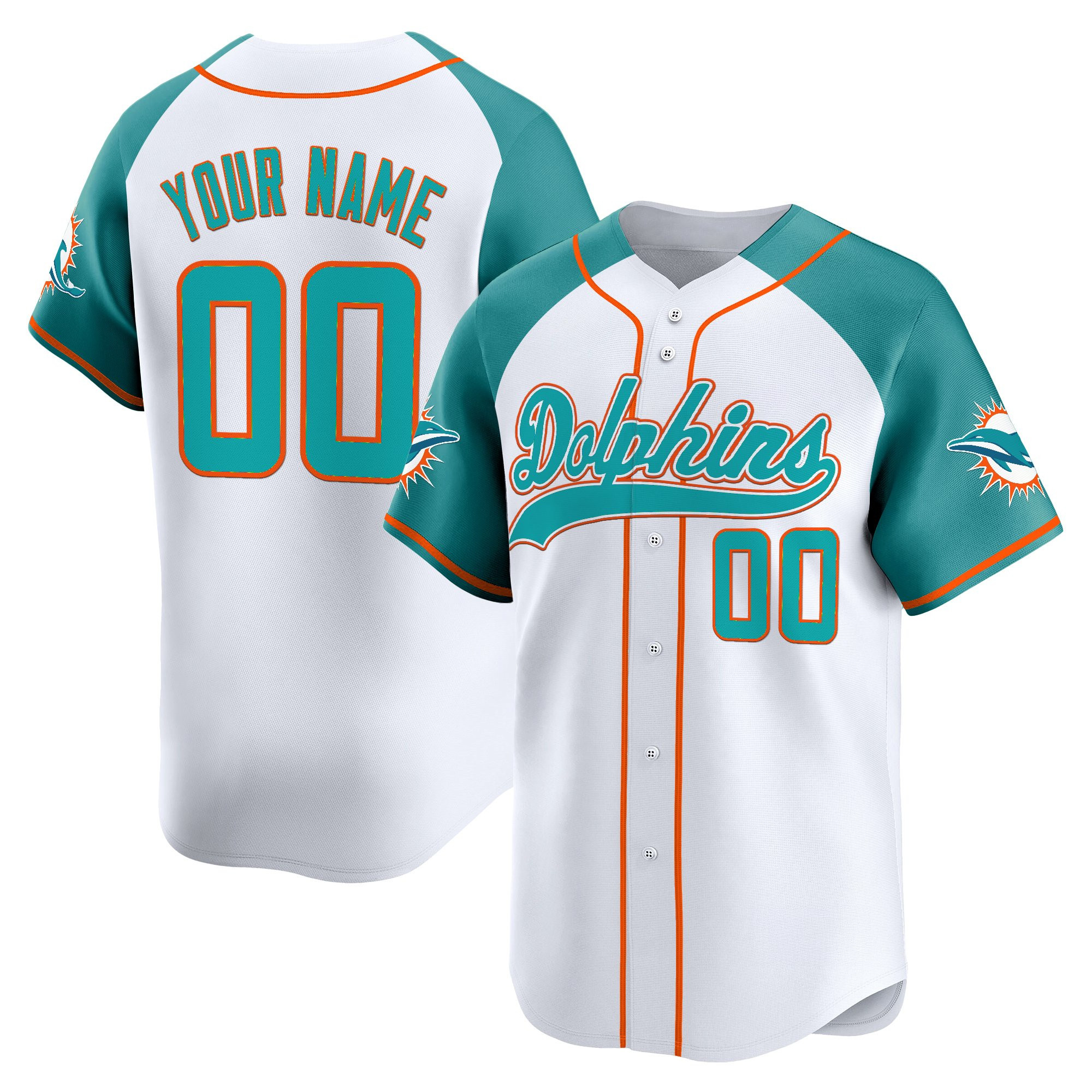 Miami Dolphins 2025 Vapor Baseball Custom Jersey - All Stitched - Image 5