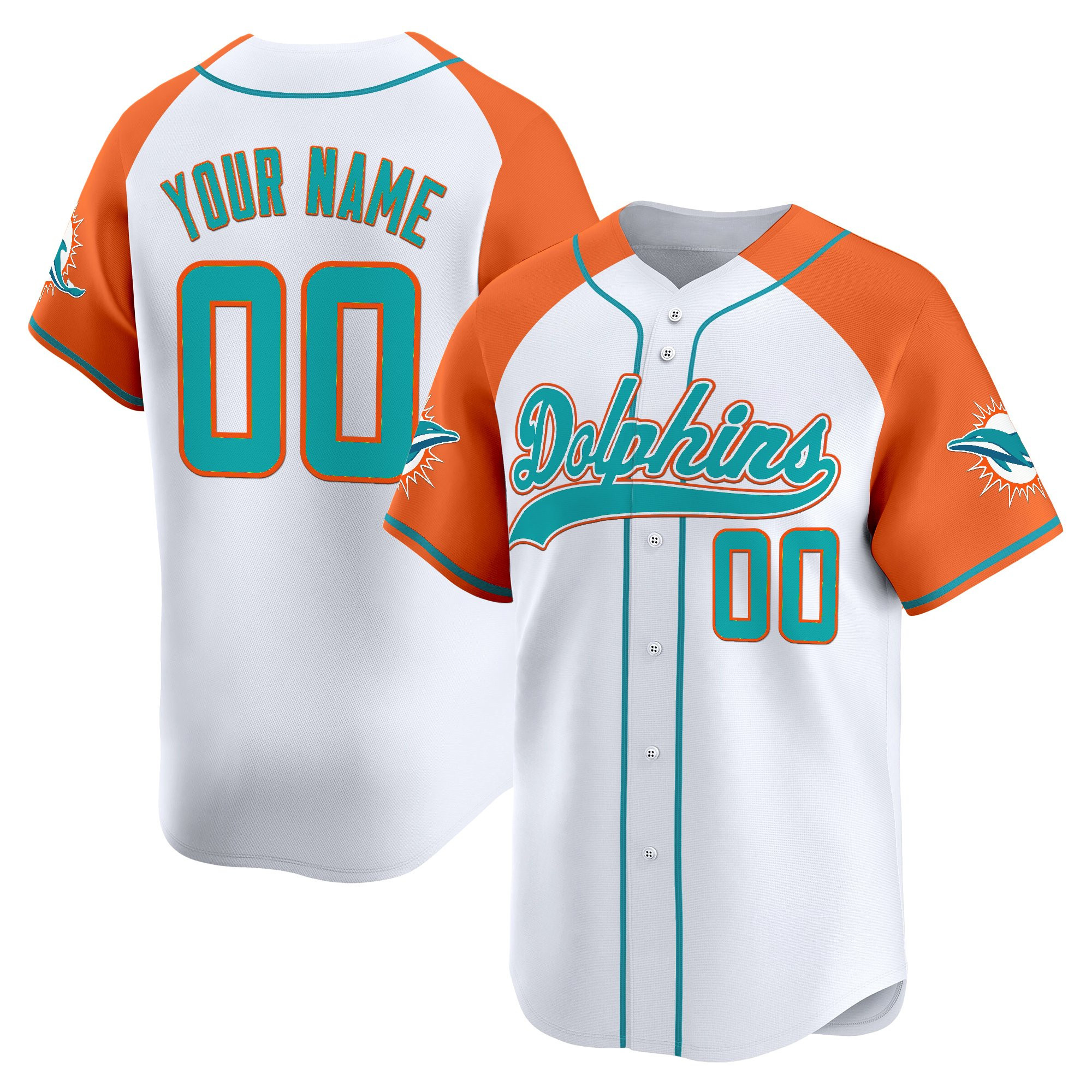 Miami Dolphins 2025 Vapor Baseball Custom Jersey - All Stitched - Image 6