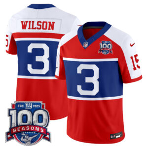 Men's New York Giants 'Century Red' 100th Season Commemorative Vapor Jersey - All Stitched