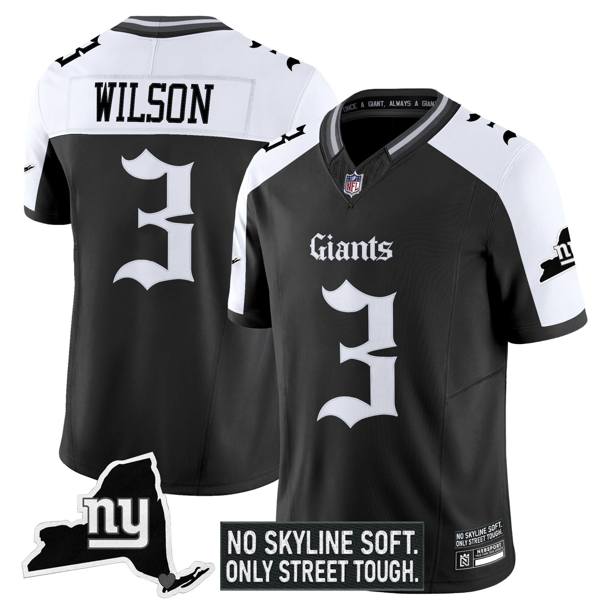 Men's New York Giants 'Gothic Gotham Edition' Vapor Limited Jersey - All Stitched - Image 19