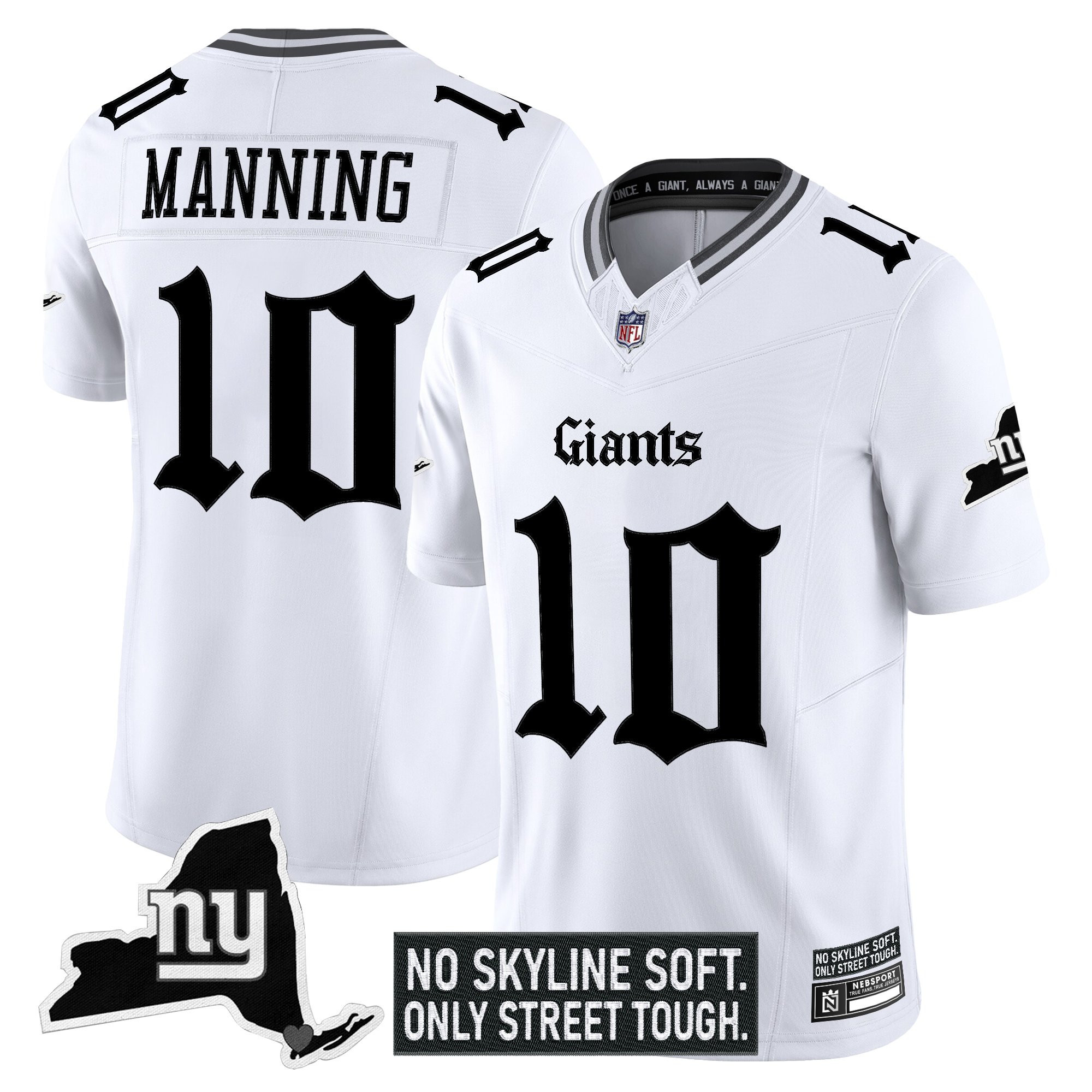 Men's New York Giants 'Gothic Gotham Edition' Vapor Limited Jersey - All Stitched - Image 18