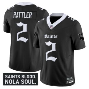 Men's New Orleans Saints 'Gothic Vieux Carré Edition' Vapor Jersey - All Stitched