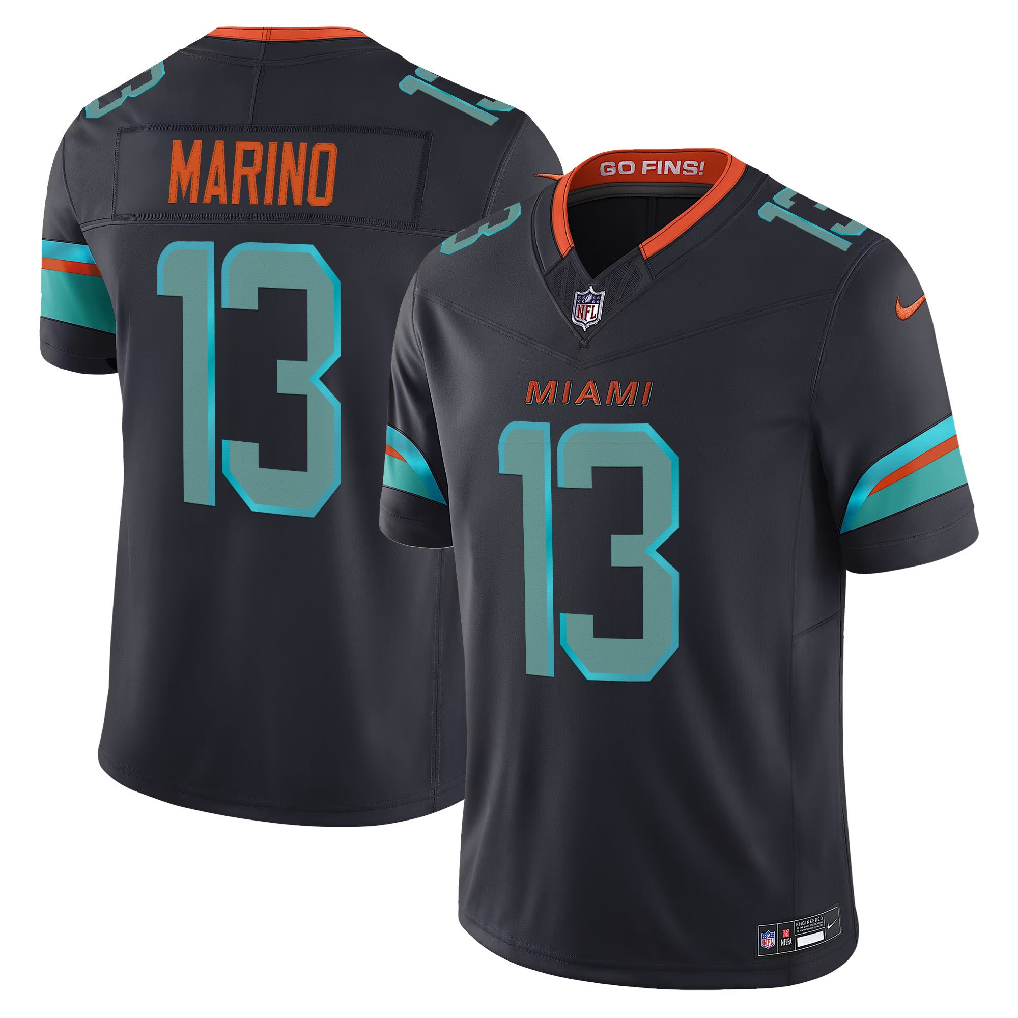 Men's Miami Dolphins 2025 "Rivalries" Vapor Limited Jersey - All Stitched - Image 5
