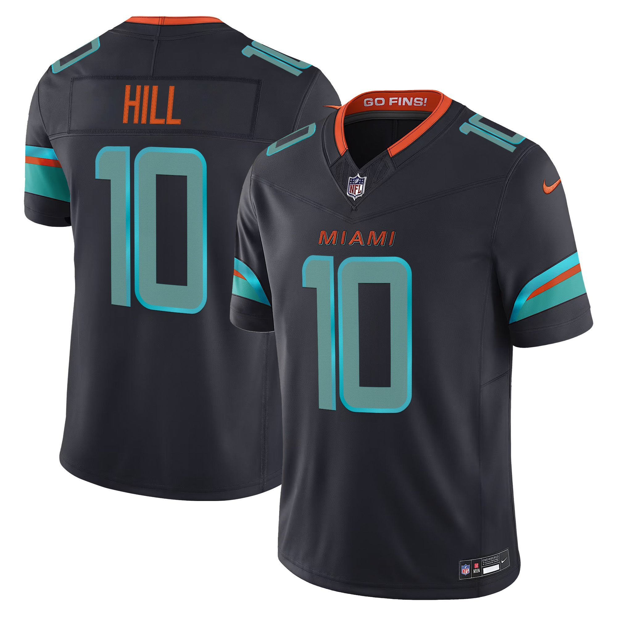 Men's Miami Dolphins 2025 "Rivalries" Vapor Limited Jersey - All Stitched - Image 4