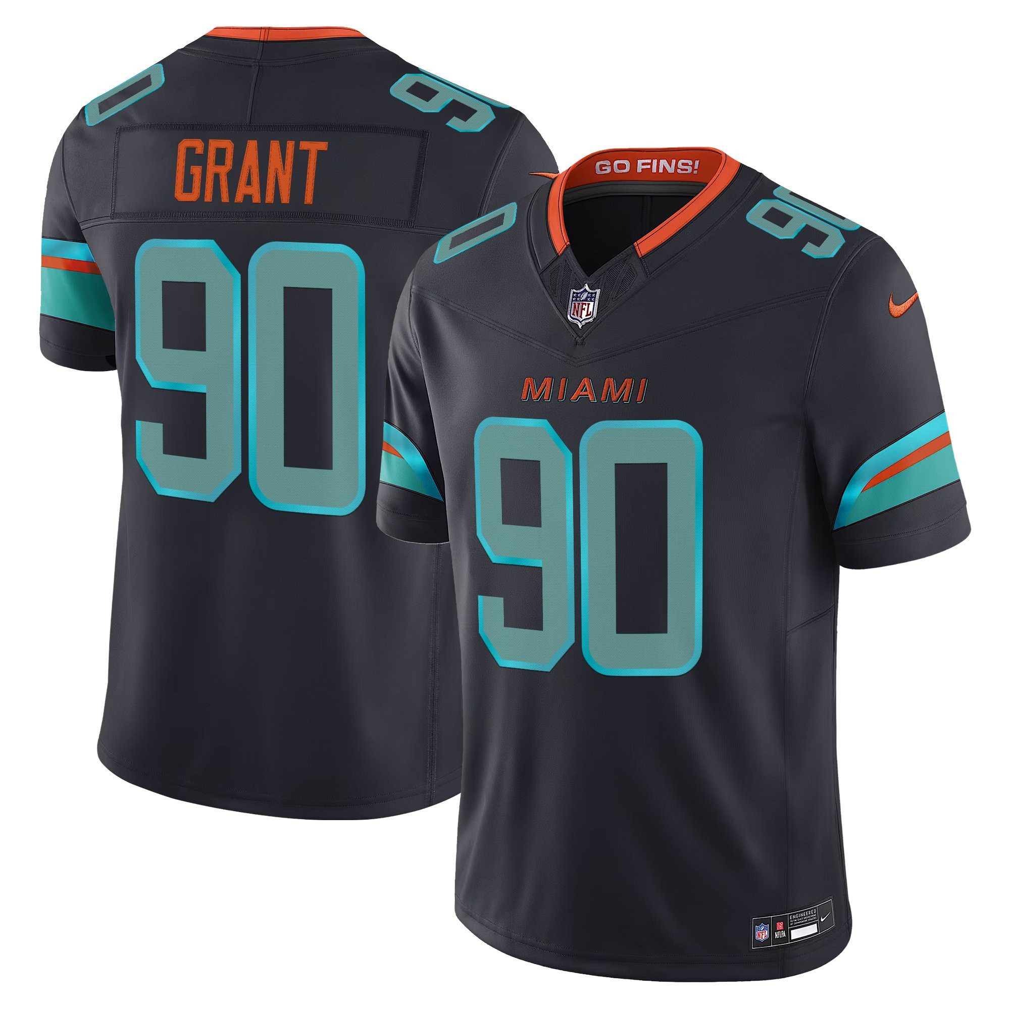 Men's Miami Dolphins 2025 "Rivalries" Vapor Limited Jersey - All Stitched - Image 8