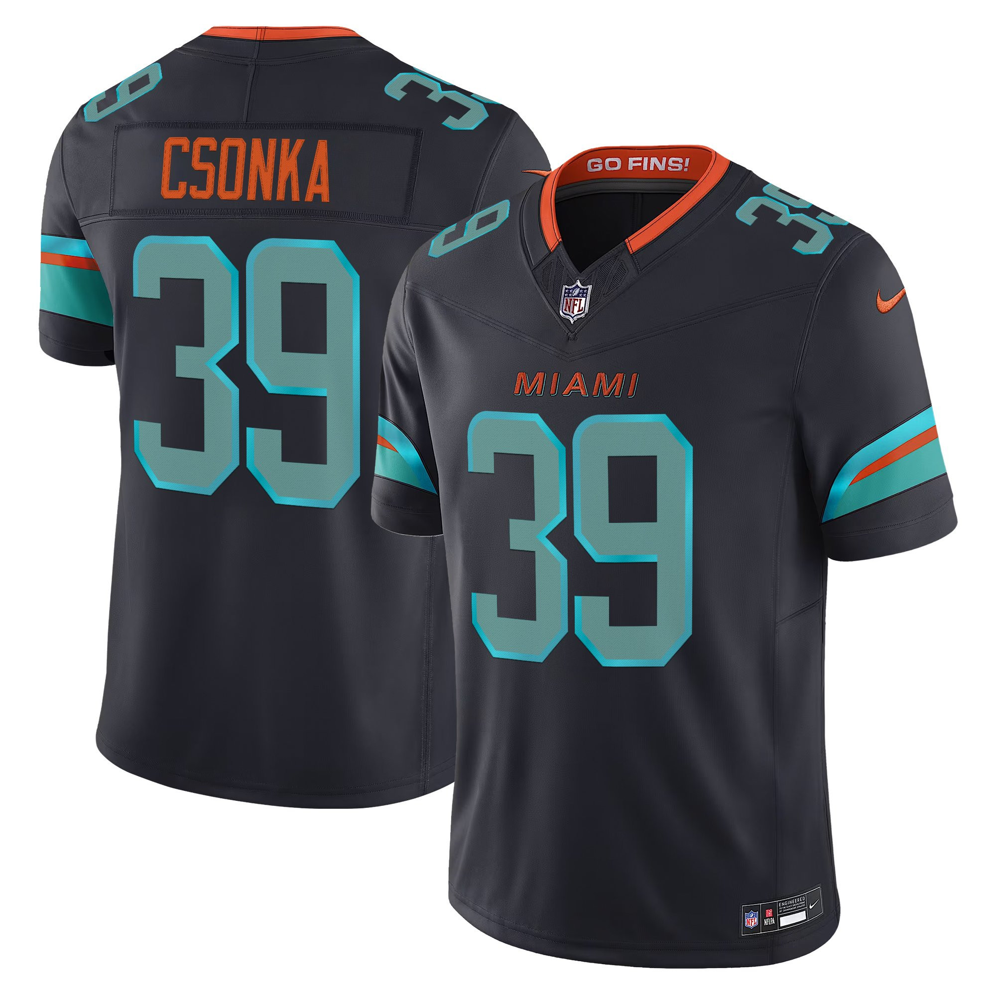 Men's Miami Dolphins 2025 "Rivalries" Vapor Limited Jersey - All Stitched - Image 7