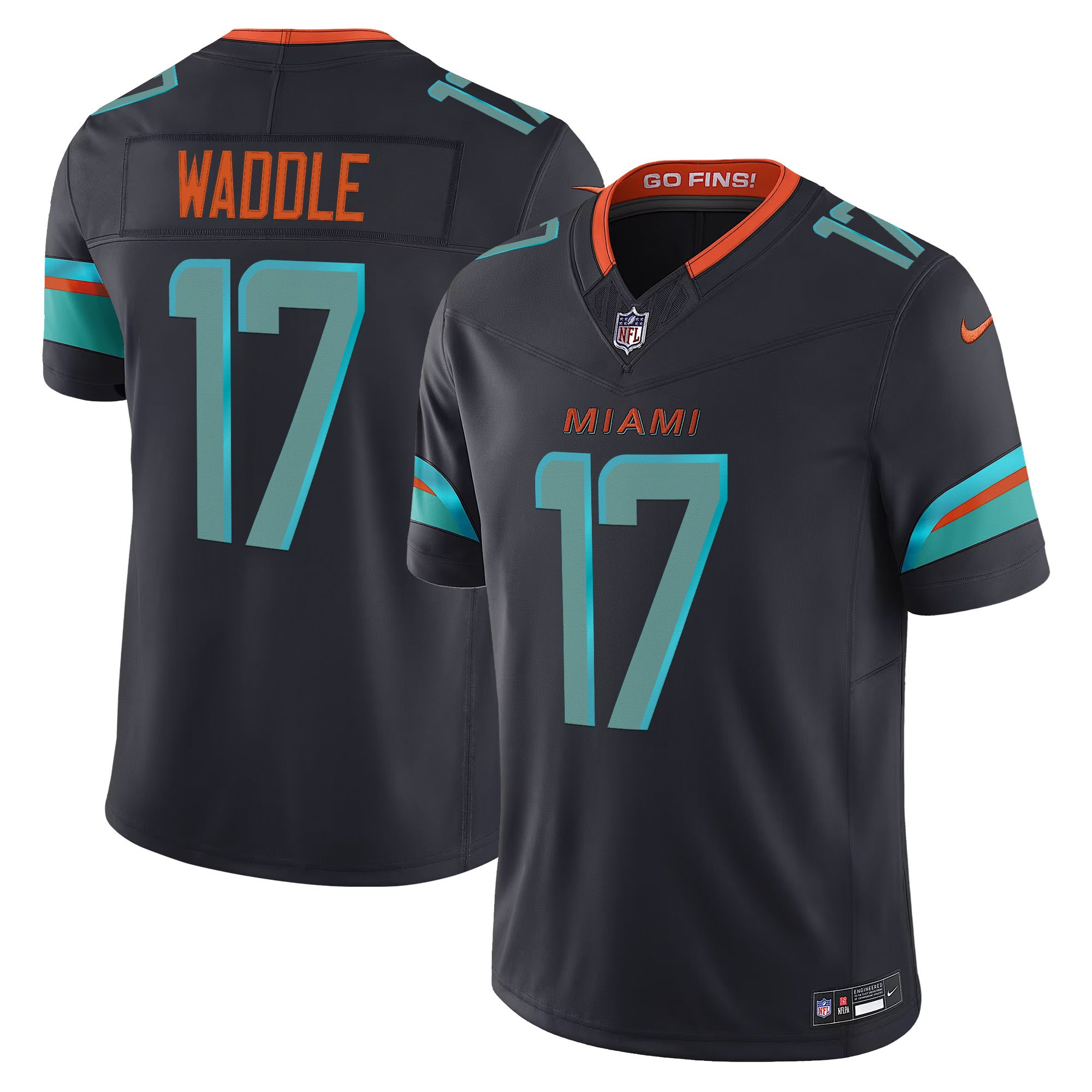 Men's Miami Dolphins 2025 "Rivalries" Vapor Limited Jersey - All Stitched - Image 3