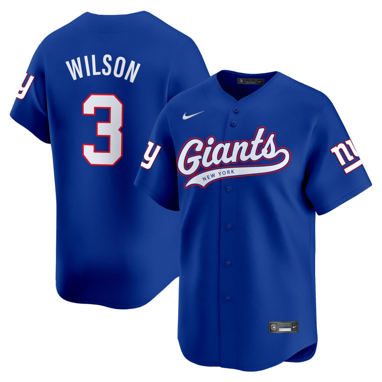 Russell Wilson New York Giants Jersey - All Stitched