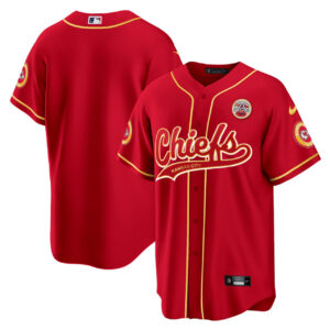 Kansas City Chiefs Baseball Jersey - All Stitched