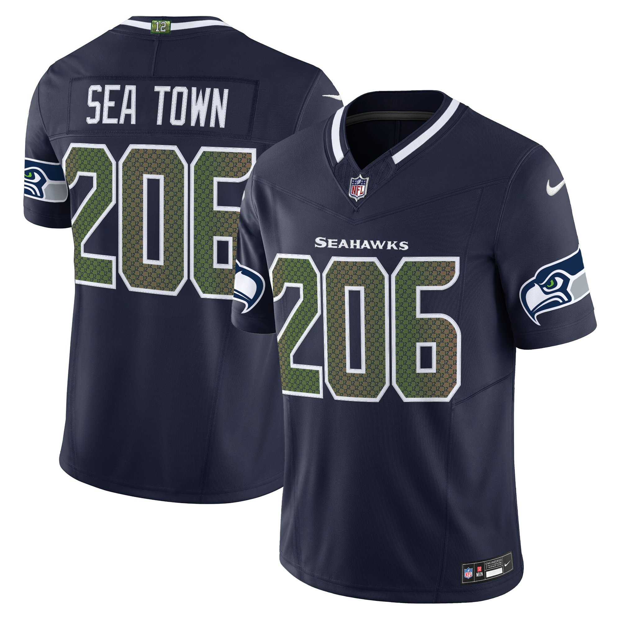 Men's Seattle Seahawks 2025 "Rivalries" Vapor Limited Jersey - All Stitched - Image 10