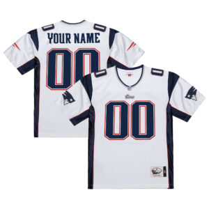 New England Patriots Throwback Custom Jersey - All Stitched