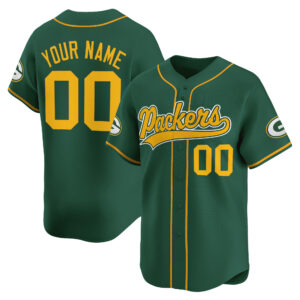 Green Bay Packers 2025 Vapor Baseball Custom Jersey - All Stitched